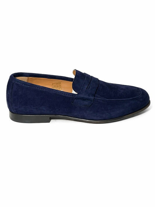 Sapato Hugo Manuel Camurça Azul