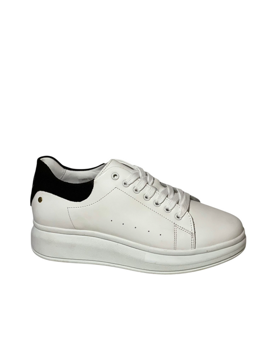 Sapatilha Hupa Nobuck Branco/Suede Preto