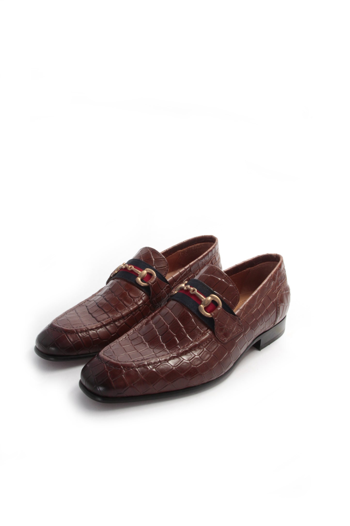 Sapato Hugo Manuel Croco Cognac