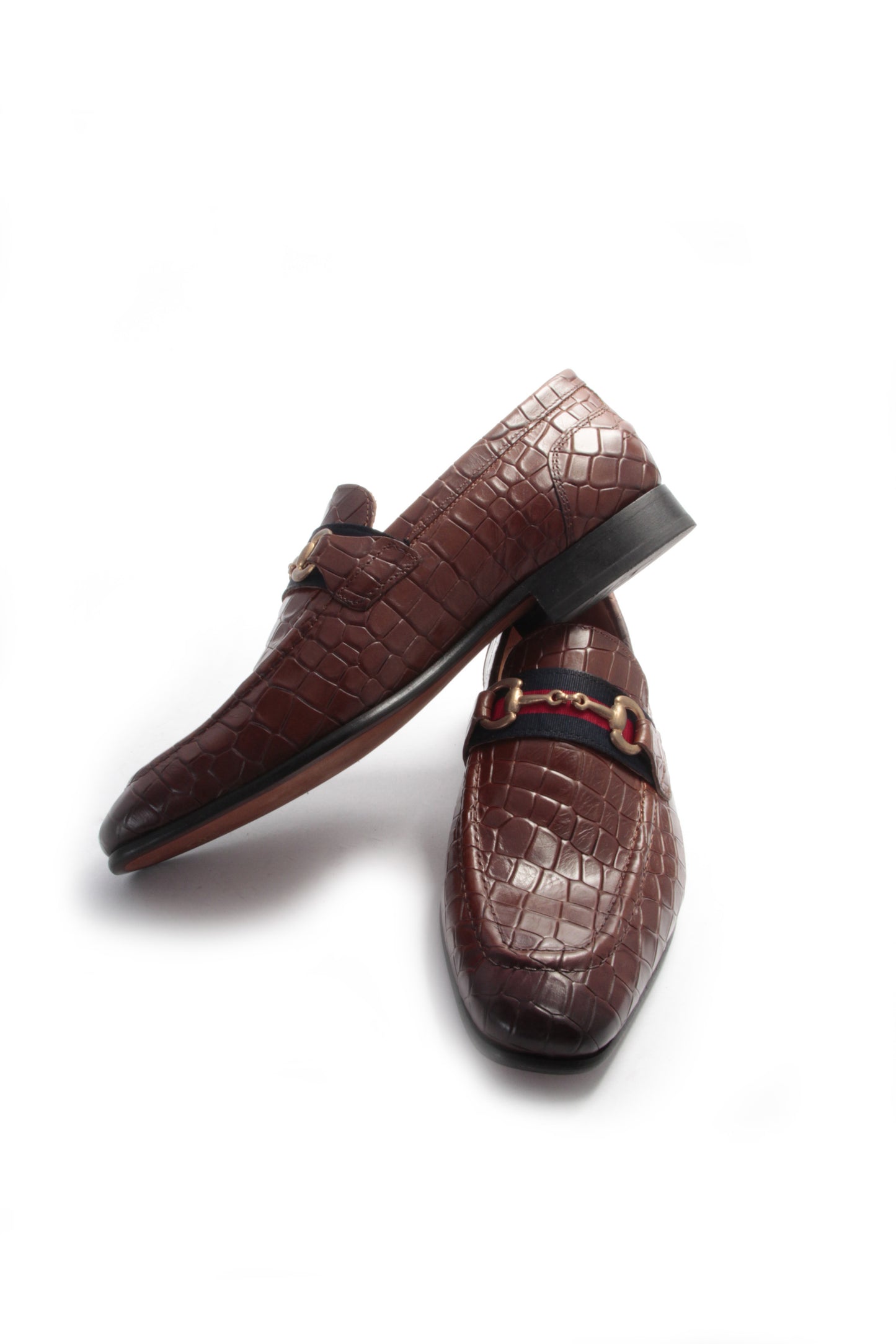 Sapato Hugo Manuel Croco Cognac