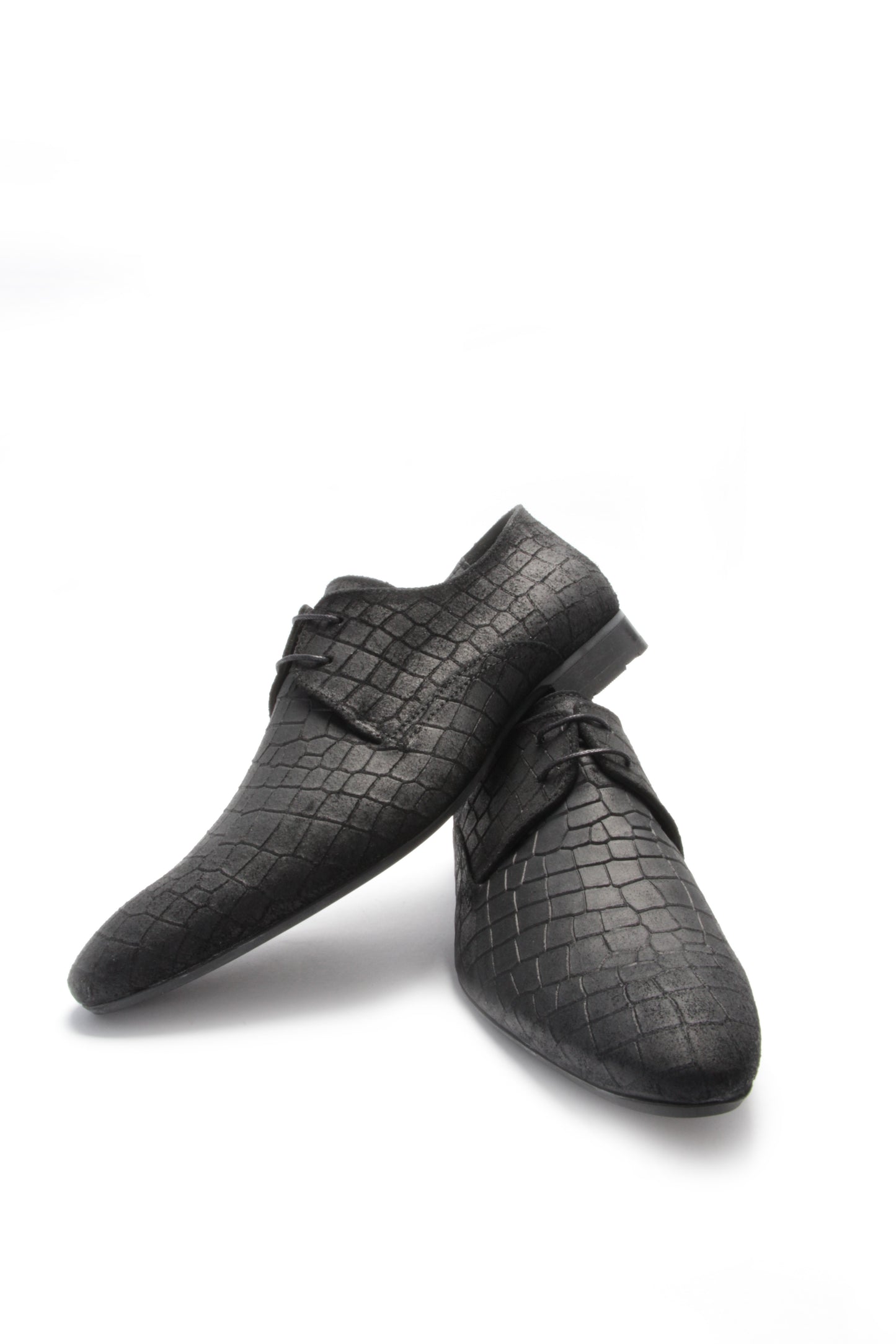 Sapato Hugo Manuel Texturizado Preto