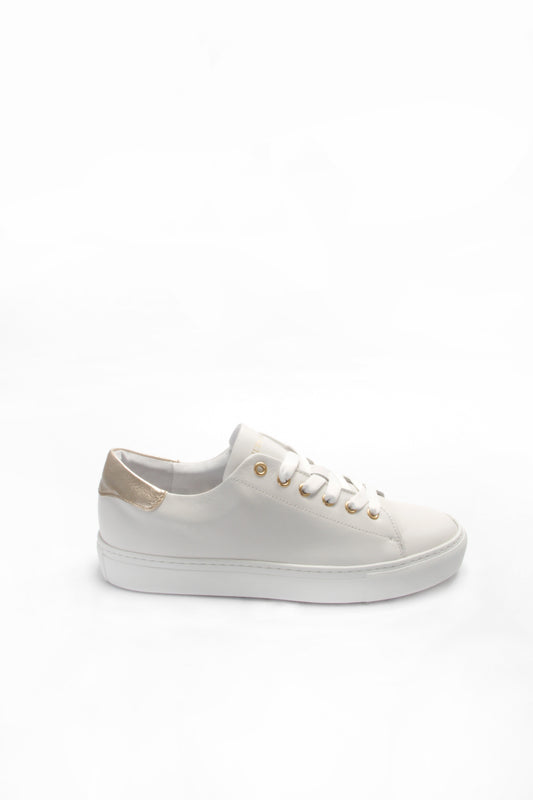 Sapatilha Hupa Shoes Branca e Dourada