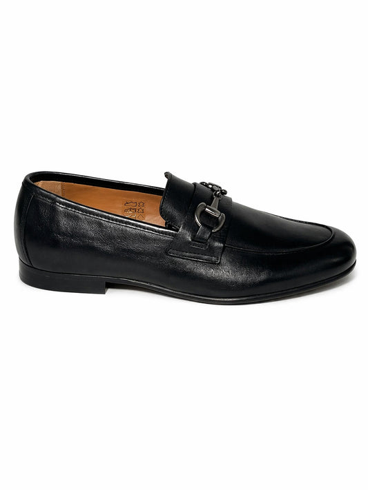 Sapato Hugo Manuel Preto C/Detalhe Metálico