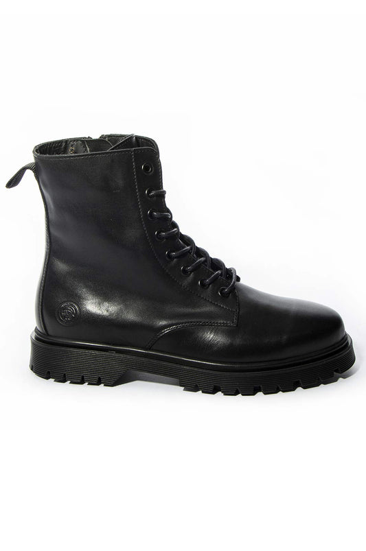 Bota Preta c/ fecho e cordões Hupa