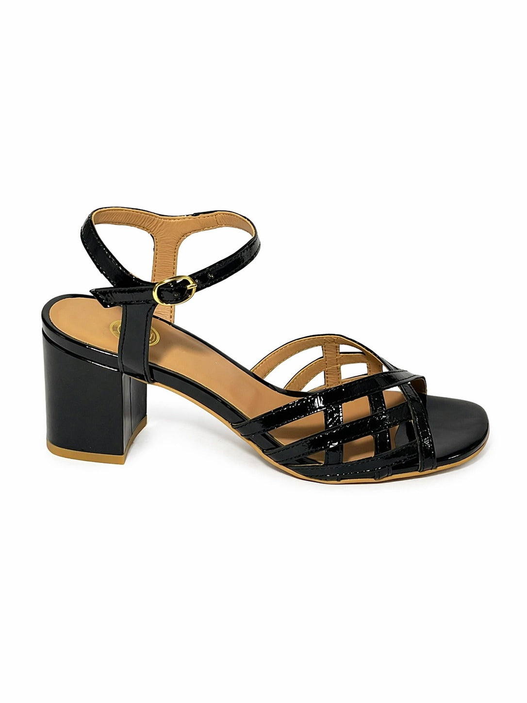 Sandália Hupa C/Tiras Verniz Preto